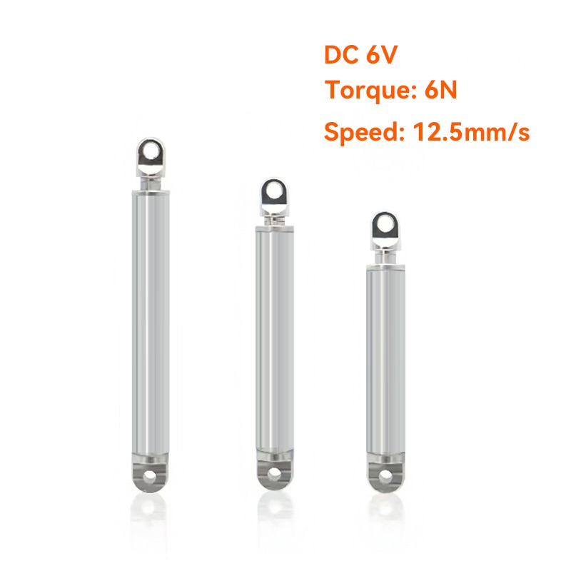 DC 6V ݼ  Ǫ÷ε, Ʈũ 6N, 12.5 mm/s,  ߿ Ǹ, RC ڵ  DIY  ׼, 10mm, 20mm, 30mm